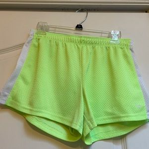 Yellow justice shorts girls, size 18. Used lightly